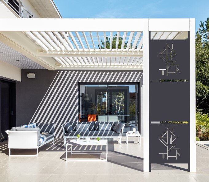  Complete your pergola with side closures 